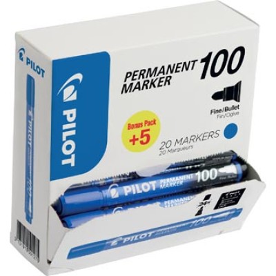 PILOT PERM MARKER 100 BL 15+5