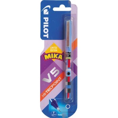 PILOT V5 MIKA BLISTER BLAUW