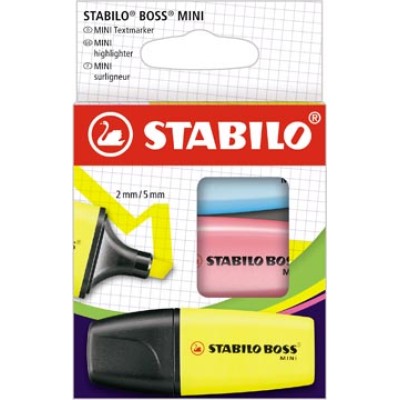 STABILO BOSS MINI MARKER 3X 01