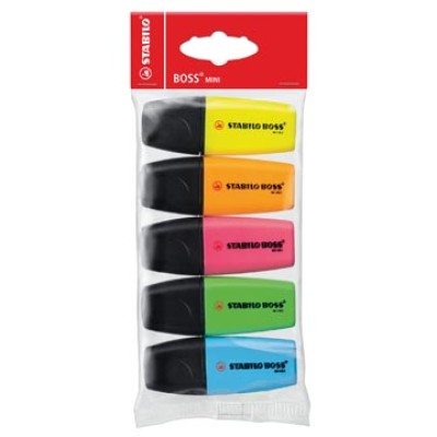 STABILO BOSS MINI MARKER 5X