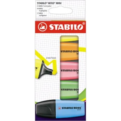 STABILO BOSS MINI MARKER 5X