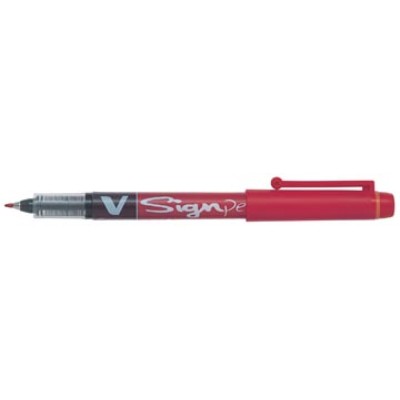 PILOT V SIGN PEN ROOD