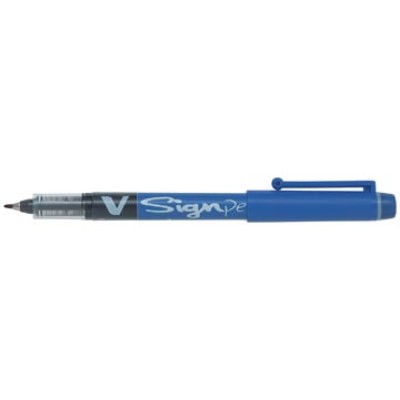 PILOT V SIGN PEN BLAUW