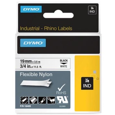 RHINO TAPE 19MM NYLON ZW/WIT