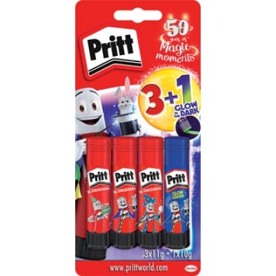 PRITT PLAKSTIFT 3X11G + 1x10G