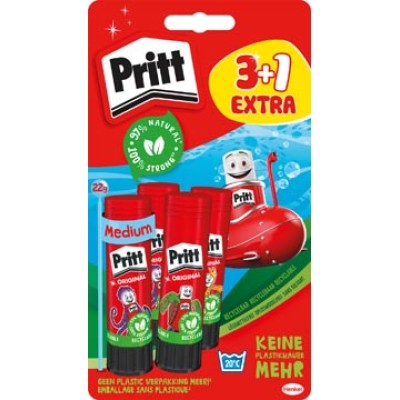 PRITT PLAKSTIFT 22G 3+1 BLS