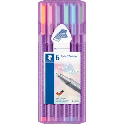 FINELINER TRIPLUS PASTEL 6X