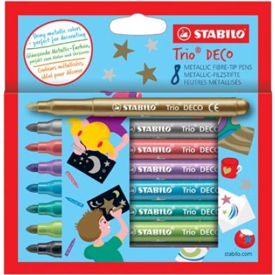 STABILO TRIO DECO STIFT 8X