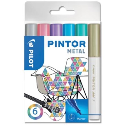 PINTOR METAL FIJN 6X ASS