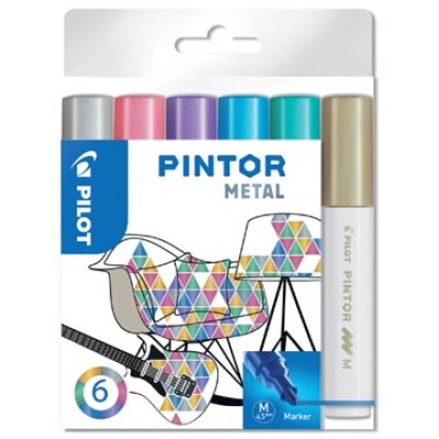 PINTOR METAL MEDIUM 6X ASS