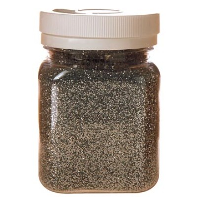 POT GLITTERPOEDER 115GR ZILVER