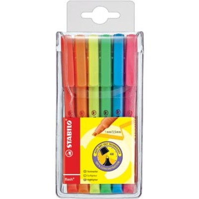 STABILO FLASH MARKEERSTIFT 6X