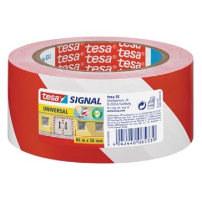 TESA SIGN TAPE 50MMX66M RD/WT