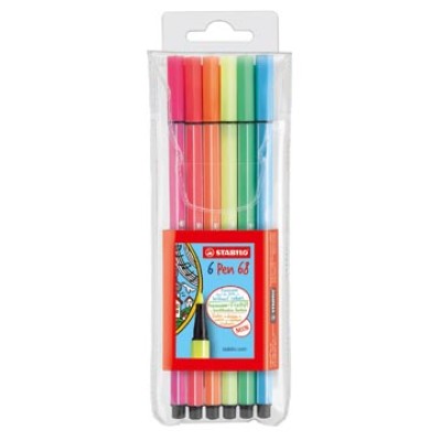 STABILO PEN 68 NEON ETUI 6X