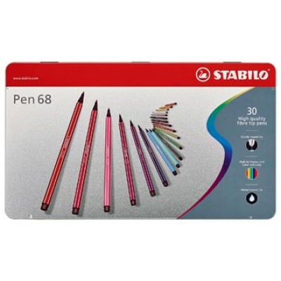 STABILO PEN 68 METAALDOOS 30X