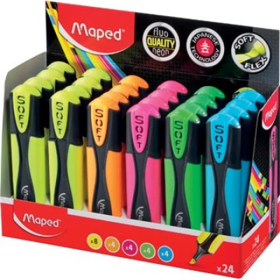 FLUO PEPS MARKEERST SOFT 24X