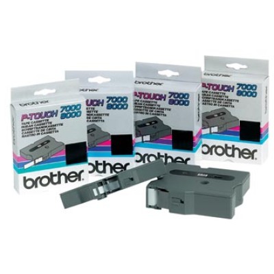 BROTHER TAPE TX 18MM ZWART/WIT