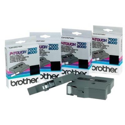 BROTHER TAPE TX 24MM ZWART/WIT