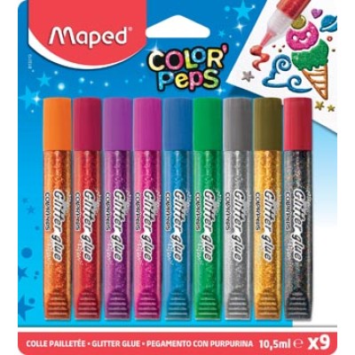 MAPED GLITTERLIJM COLORPEPS 9X