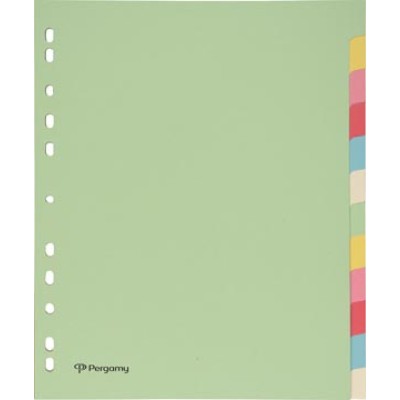 PERGAMY TABBLAD A4+ PASTEL 12T