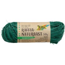 RAFFIA 50GR SMARAGD GROEN