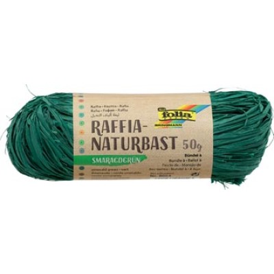 RAFFIA 50GR SMARAGD GROEN