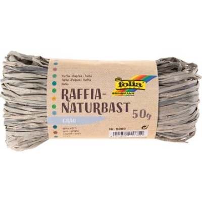 RAFFIA 50GR LICHT GRIJS