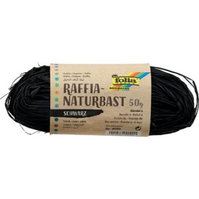 RAFFIA 50GR ZWART