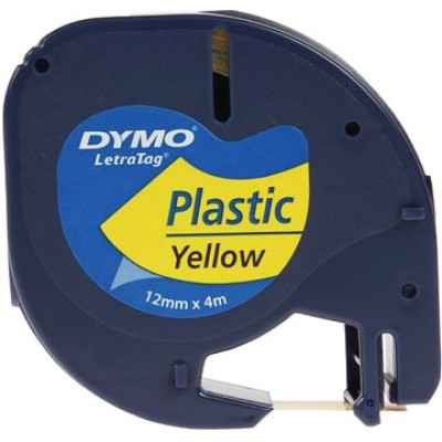 DYMO TAPE LETRATAG 12MM PL GL