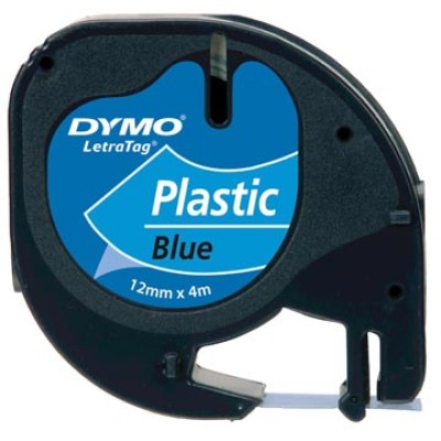 DYMO TAPE LETRATAG 12MM PL BL