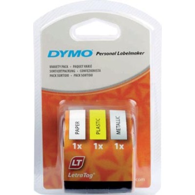 DYMO TAPE LETRATAG SET3X