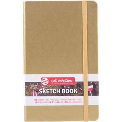 TAC SCHETSBOEK 13X21 GOLD