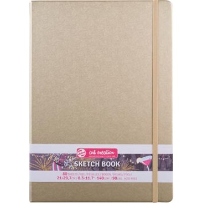 TAC SCHETSBOEK 21X30 GOLD