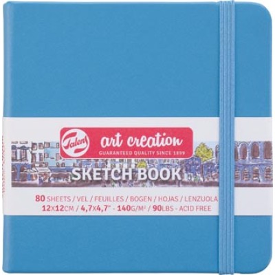 TAC SCHETSBOEK 12X12 BLAUW