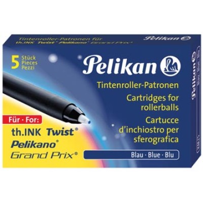 PELIKAN ROLLERVULLING BLAUW 5X