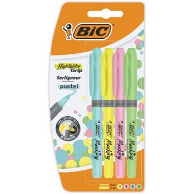 HIGHLIGHTER GRIP PASTEL BLS4