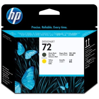 HP PRINTKOP 72 C9384A BLKMAT-Y