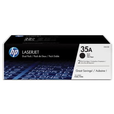 HP TONER 35A CB435AD BLK 2X