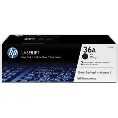 HP TONER 36AD CB436AD BLK 2X