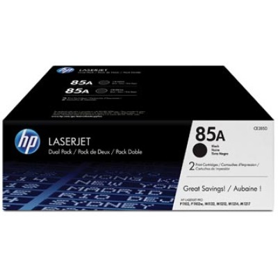 HP TONER 85A CE285AD BLK 2X