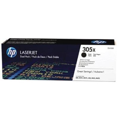 HP TONER 305X CE410XD BLK 2X