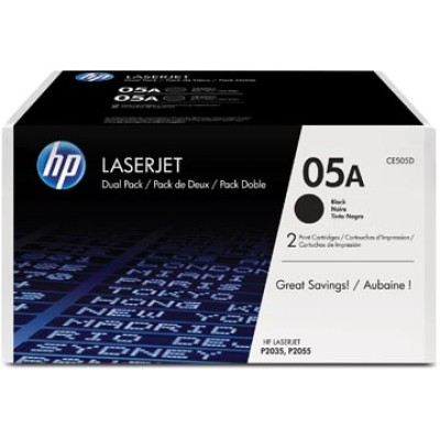 HP TONER 05A CE505D BLK 2X