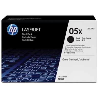 HP TONER 05XD CE505XD BLK 2X