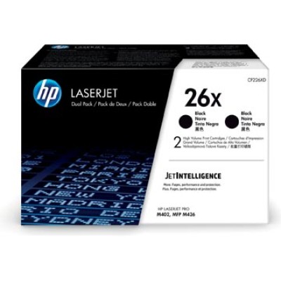 HP TONER 26X CF226XD BLK 2X