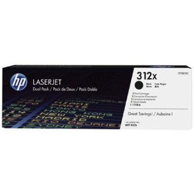 HP TONER 312X CF380XD BLK 2X