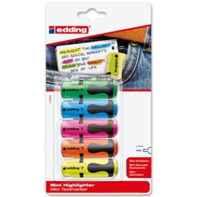 MINI MARKEERSTIFT 7 ASS BLS 5X