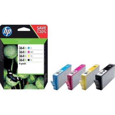 HP INKT 364XL N9J74AE BCMY