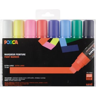 POSCA MARKER PC17K ASS 8X