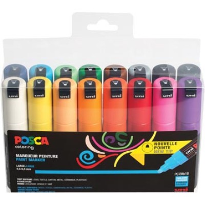 POSCA MARKER PC7M SET 16 ASS