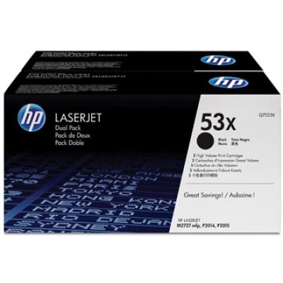 HP TONER 53XD Q7553XD BLK 2X